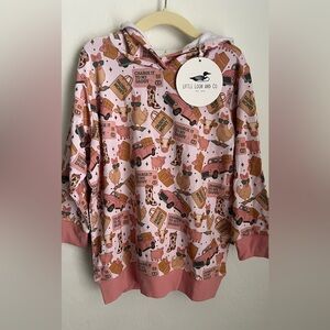 Little Loon & Co. Valentines Hoodie with Fun Print💕🤎💕🤎💕🤎